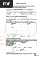 Formato Solicitud Reserva Nombre Persona Jurídica