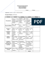 Pauta de Evaluacion - Telar