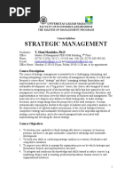 Strategic Management: T. Hani Handoko, PH.D