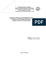 Estrategia Didactica Transformadora Del Estudio de La Historia de Venezuela:una Alternativa para Producir Cambios Significativos en Los Estudiantes