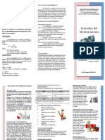 Filosofia Del Mantenimiento Resumen