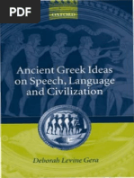 Gera Deborah 2003 Ancient Greek Ideas On Speech Language Civilization