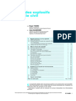 Utilisation Des Explosifs Dans Le Genie Civil PDF