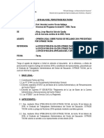 INFORME LEGAL - Sobre Pliego de Reclamos 2016 Presentado Por Sitrade Tacna