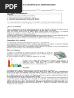 Guía 2 Química Materia y Sus Transformaciones