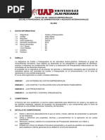 Syllabus de Costos y Presupuesto