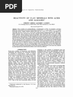 Reactivity of Clay Minerals With Acids and Alkalis PDF