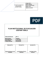 Ins 2.1 Plan Institucional de Evacuación Cesfam Yobilo