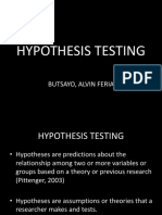 Hypothesis Testing