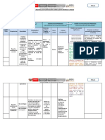 Matriz Regional de Planificación Curricular en Reversa II Unidad