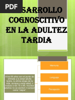 Desarrollo Cognoscitivo en La Adultez Tardia