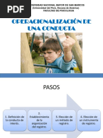 Operacionalizacion y Registro de Una Conducta PDF