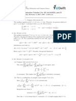 Solutions Examination Calculus I For AE (wi1421LR), Part B