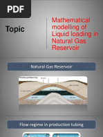 Topic: Mathematical Modelling of Liquid Loading in Natural Gas Reservoir