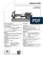 KSB Etanorm SYA Type Series Booklet