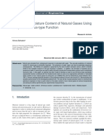 Moisture Content of Natural Gases 