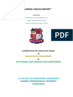 "Business Canvas Report": Electronics and Commication Engineering