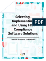 Selecting, Implementing and Using FDA Compliance Software Solutions