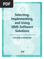 Selecting, Implementing, and Using QMS Software Solutions