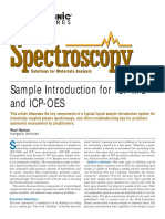 Sample Introdruction For Icp Ms and Icp Oes PDF