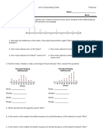 Day 2 - Dotplots Histograms CW HW