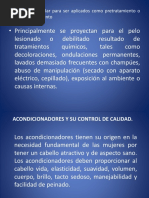 Acondicionadores y Su Control de Calidad