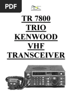 Kenwood TR-7800 Instructions Manual