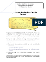 Proposta de Redação - Cartão Postal