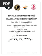 16 Delhi International Open Grandmasters Chess Tournament