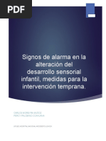 Signos de Alarma en La Alteración Del Desarrollo Sensorial Infantil V1.0