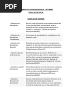 Terminos de Legislacion Fiscal y Aduanal