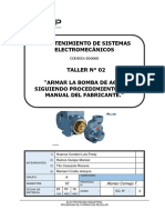 T 02 G Armar La Bomba de Agua Siguiendo Procedimientos Del Manual Del Fabricante. (Reparado)