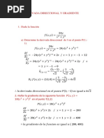 Derivada Direccional y Gradiente