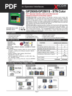 GP2500S/GP2501S - STN Color: Pro-Face Graphic Operator Interfaces