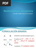 Semana 6 Nomenclatura Inorgánica