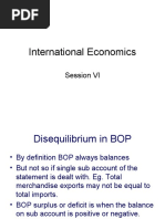 International Economics: Session VI