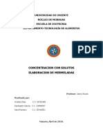 INFORME 5 Concentracion Con Solutos. Mermelada de Frutas