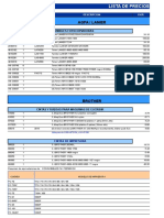 Precio de Consumibles 2014 Peru