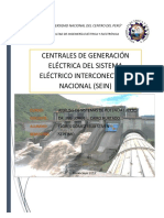 Centrales de Generación Eléctrica Del Sistema Eléctrico Interconectado Nacional (Sein)