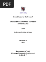 Computer Hardware & Network Maintenance: Draft Syllabus For The Trade of