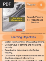 Capacity Planning For Products and Services