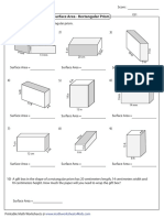 Surface Area - Rectangular Prism: 13 MM 20 CM