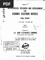 Ceramic Electron Devices: Metallurgical Research and Development