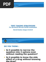 Test Taking Strategies: For The NCLEX RN and CGFNS Examination Dervid Santos Jungco U.S.R.N