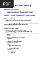 Linux Shell Scripting