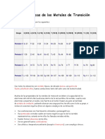 Características de Las Familias de La Tabla Periodica