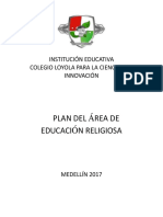 Plan de Area Religion Modelo 1