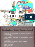 Different Fields of Nursing