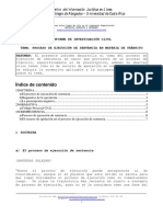 Proceso de Ejecucion de Sentencia en Materia de Transito