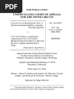 Colony Cove Properteis, LLC v. City of Carson, No. 16-56255 (9th Cir. Apr. 23, 2018)